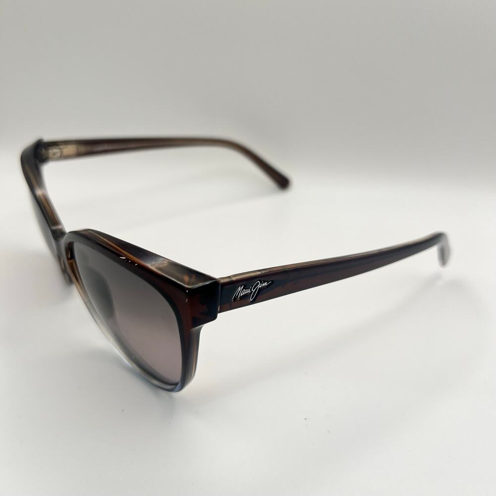 Maui Jim Olu Olu MJ537-01F Sunglasses Brown Blue READ DESC 57-17 - Picture 7 of 11